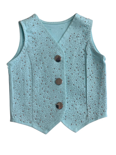 Aqua Silver Stone 2 Piece Vest Set