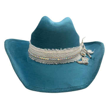 One-size Turqoise Cowgirl Hat