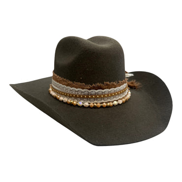 Sm-Brown Cowgirl Hat
