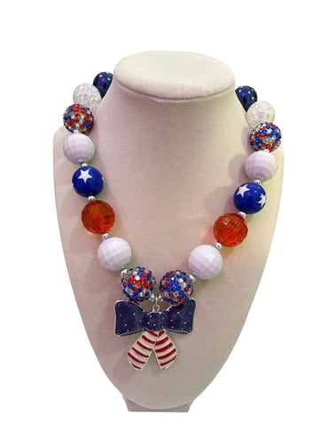 4th of July Bubble Necklace