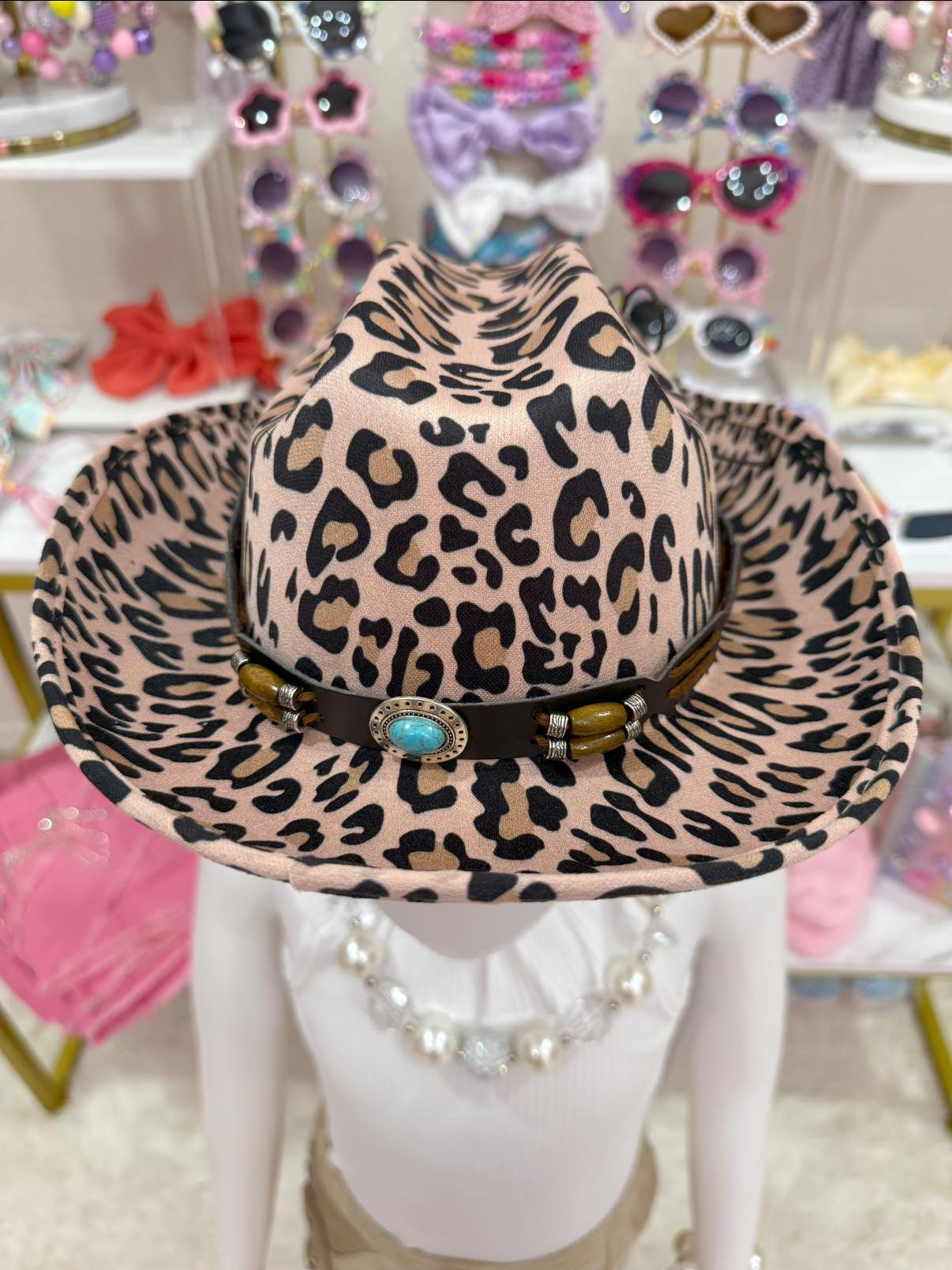 Leopard Cowgirl Hat – Ellahs Little Boutique