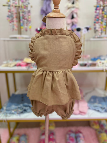 2 Piece Light Brown Set