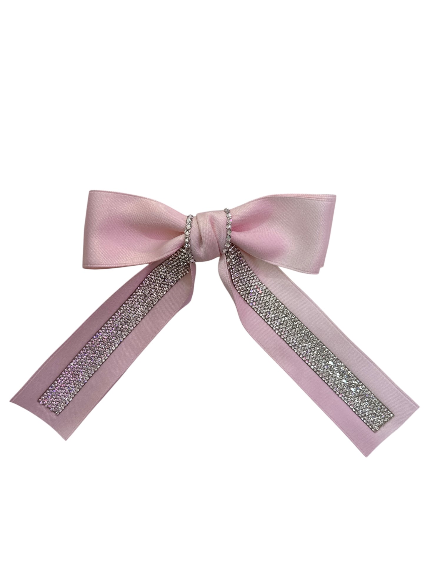 Light Pink Rhinestone Bow