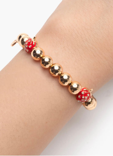 Sweet Strawberry Stretchy Bracelet