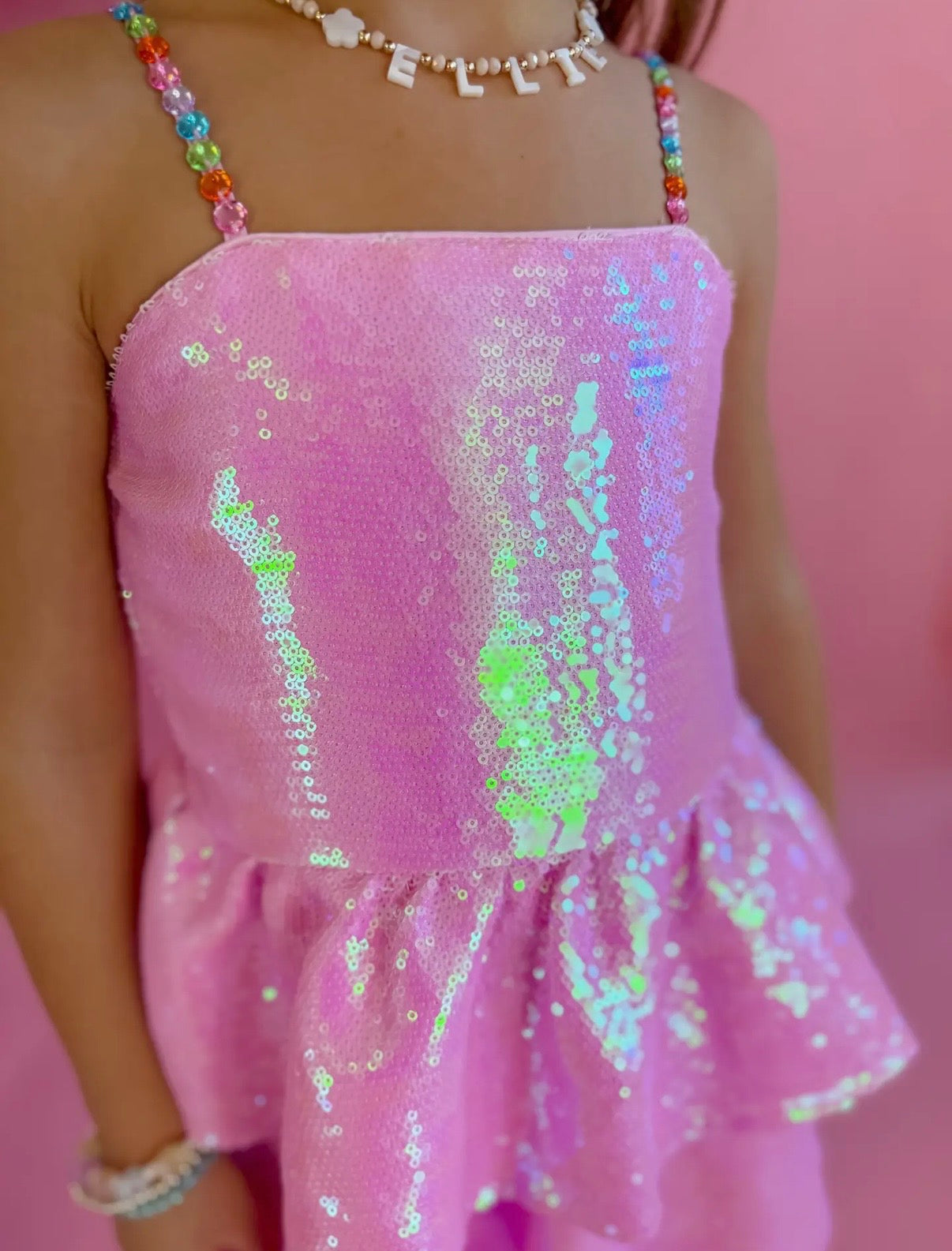 Pink Sequin Dress