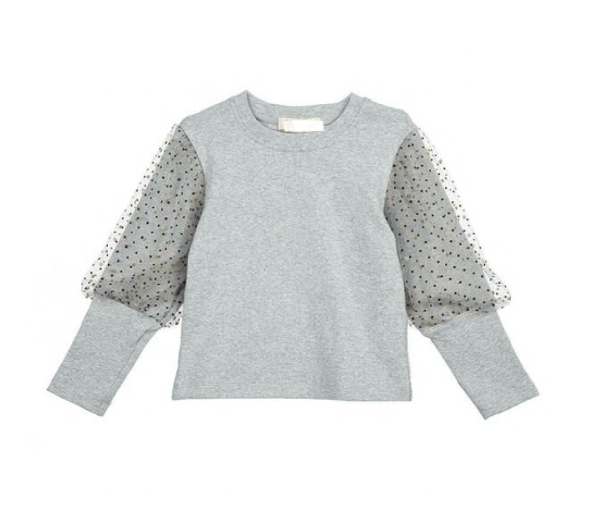 Polka Dot Grey Long Sleeve