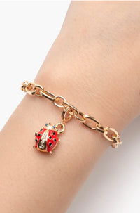 Ladybug Charm Bracelet