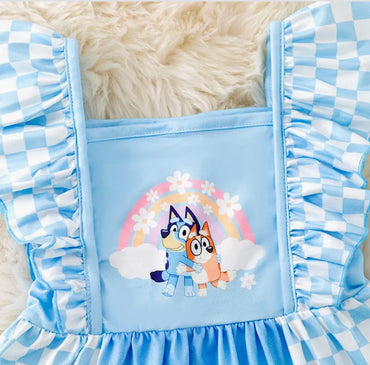 Bluey Checkered Dress