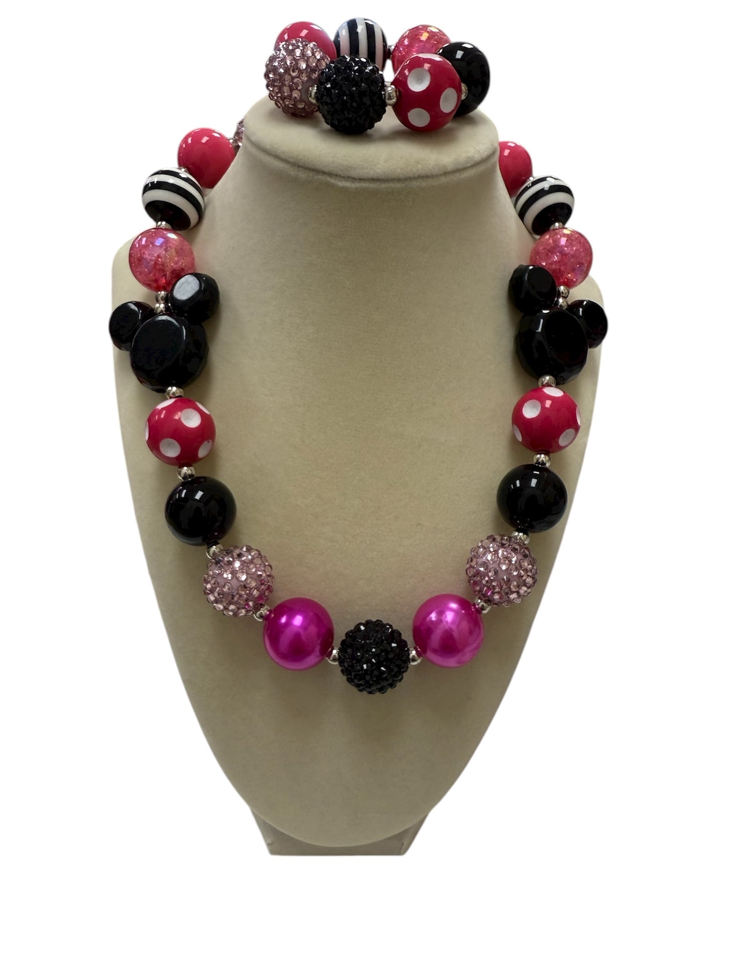 Minnie Mouse Bubble Necklace/Bracelet