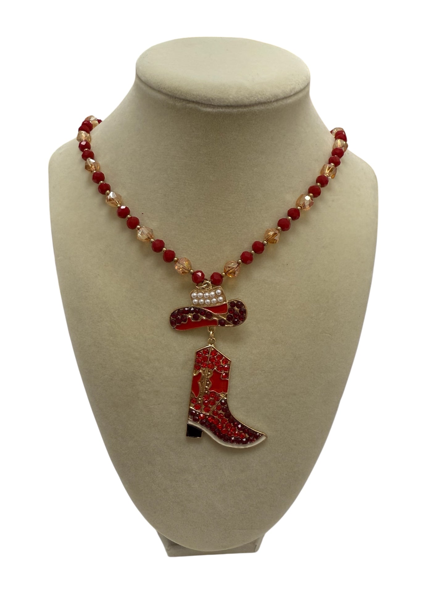 Red Boot Necklace