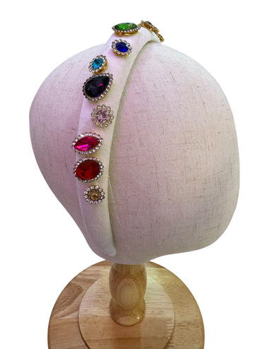 White Rhinestone Headband