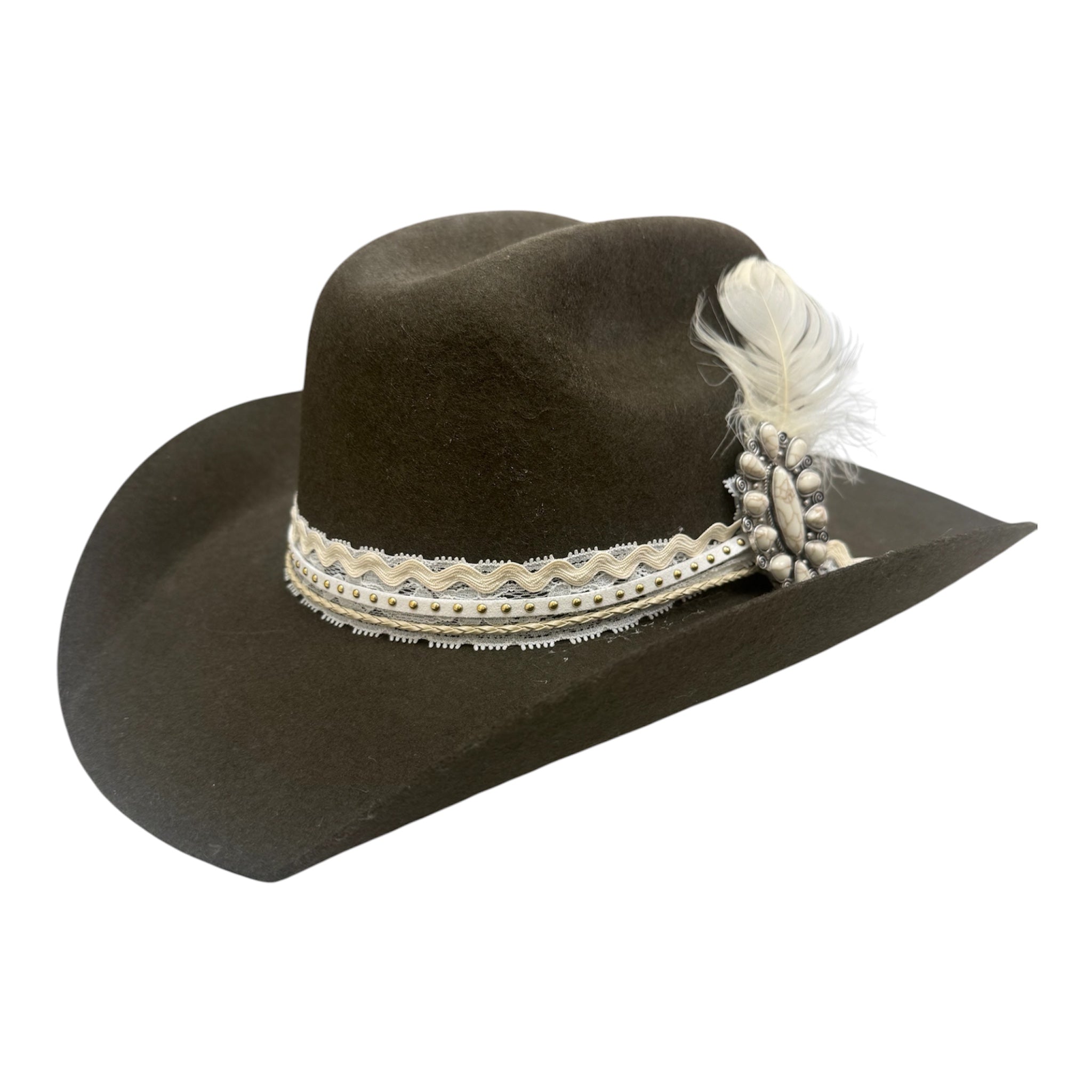 Brown Cowgirl Hat-Lg