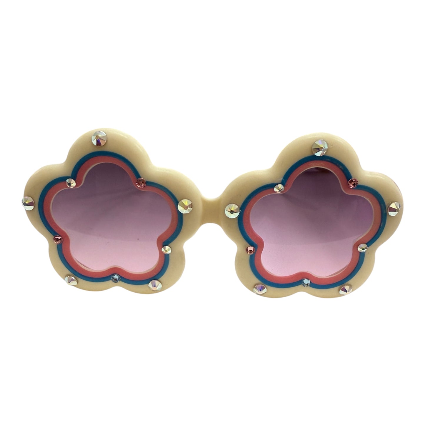 Rhinestone Flower Sunglasses