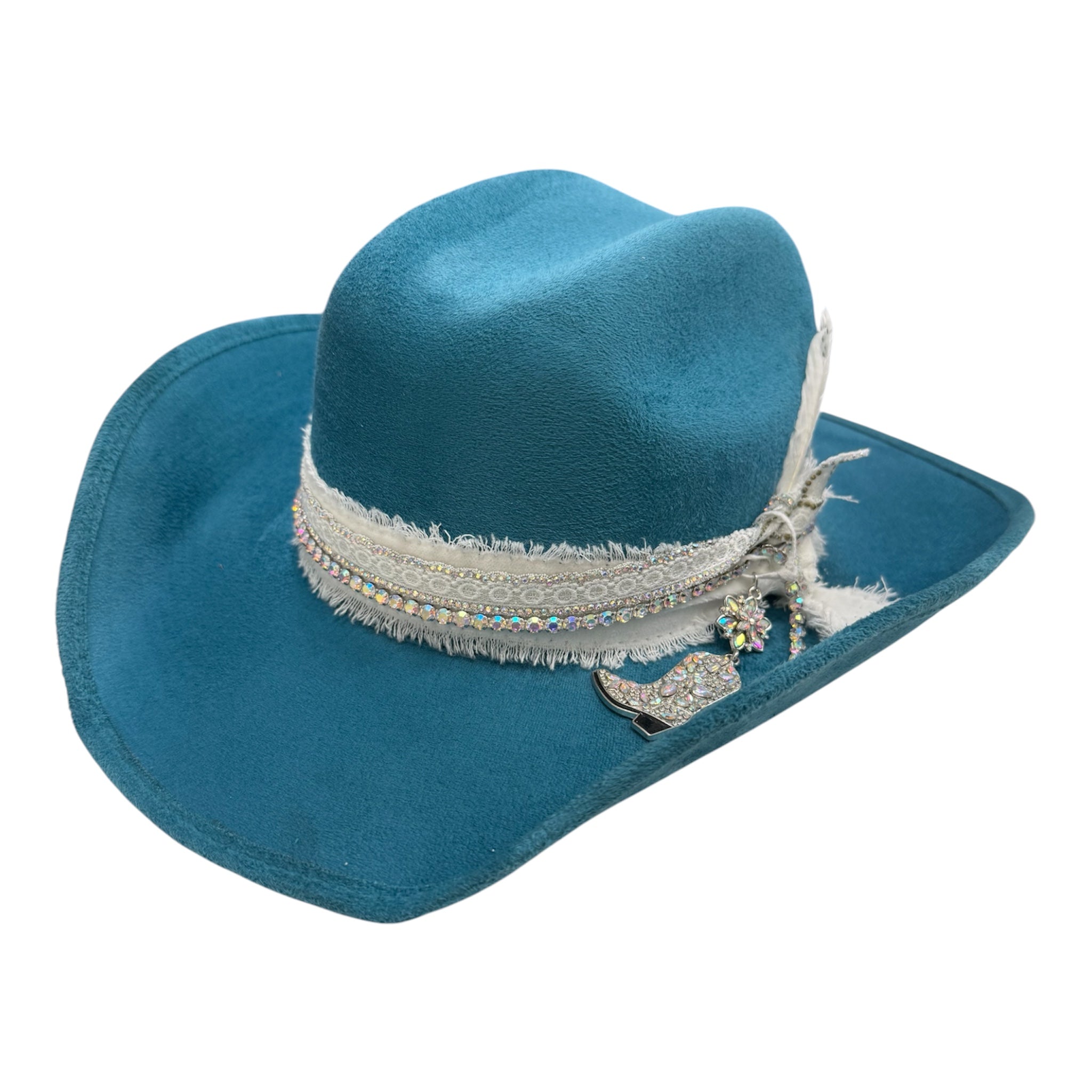 One-size Turqoise Cowgirl Hat