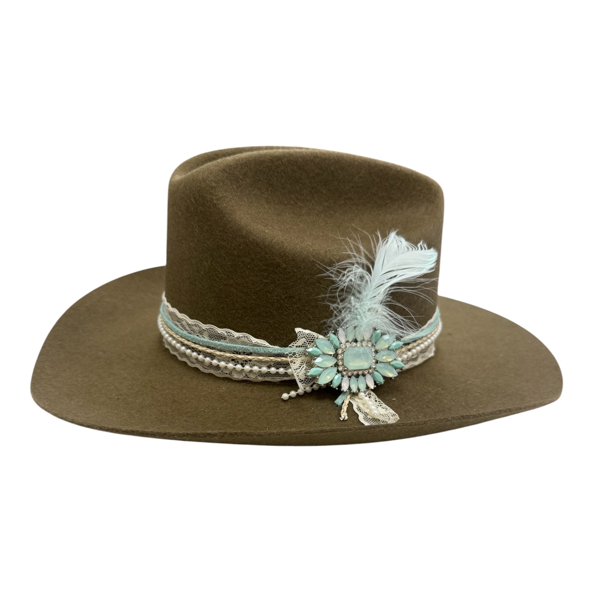 Light Brown Cowgirl Hat-Lg