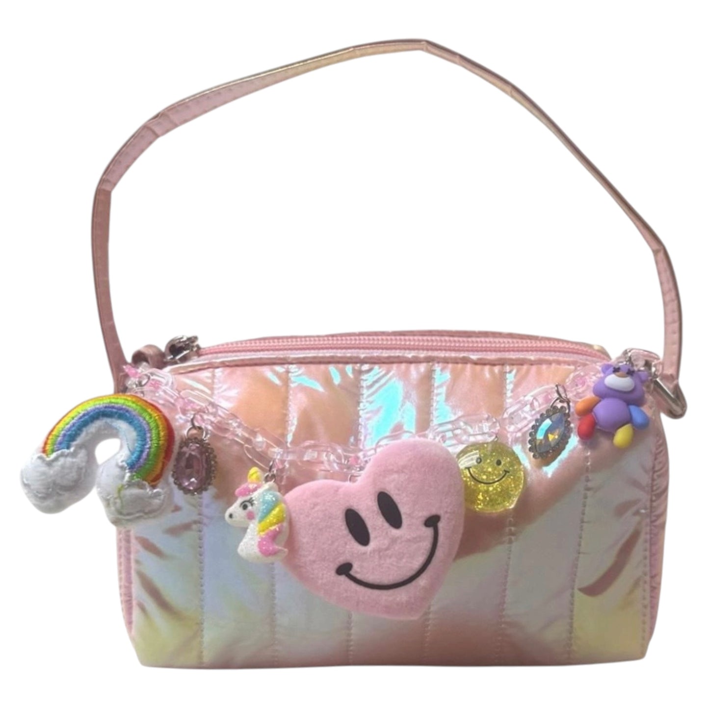 Pink Charm Iridescent Bag