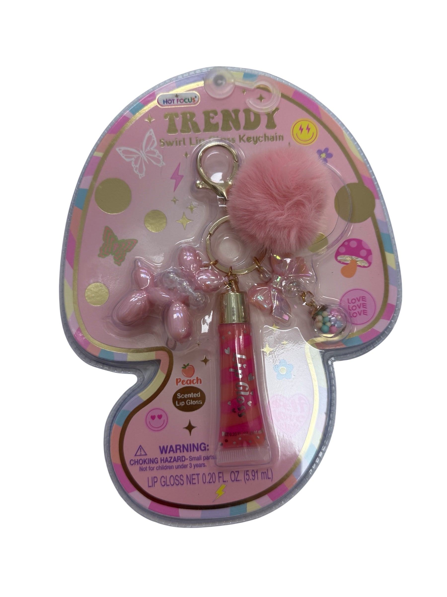 Swirl Lipgloss Keychain