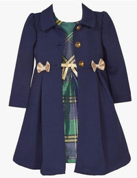 Bow Coat/ Dress Set