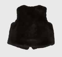Black Furry Vest