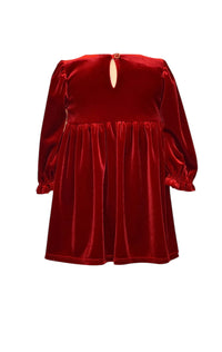 Red Velvet Bow Dress