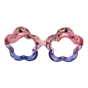 Rhinestone Flower Sunglasses