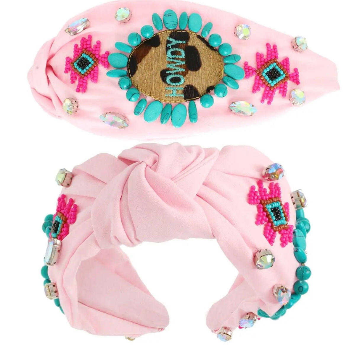 Pink Western Headband