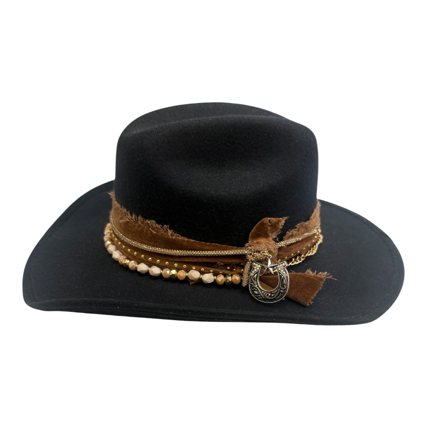 Sm-Black Cowgirl Hat