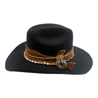 Sm-Black Cowgirl Hat