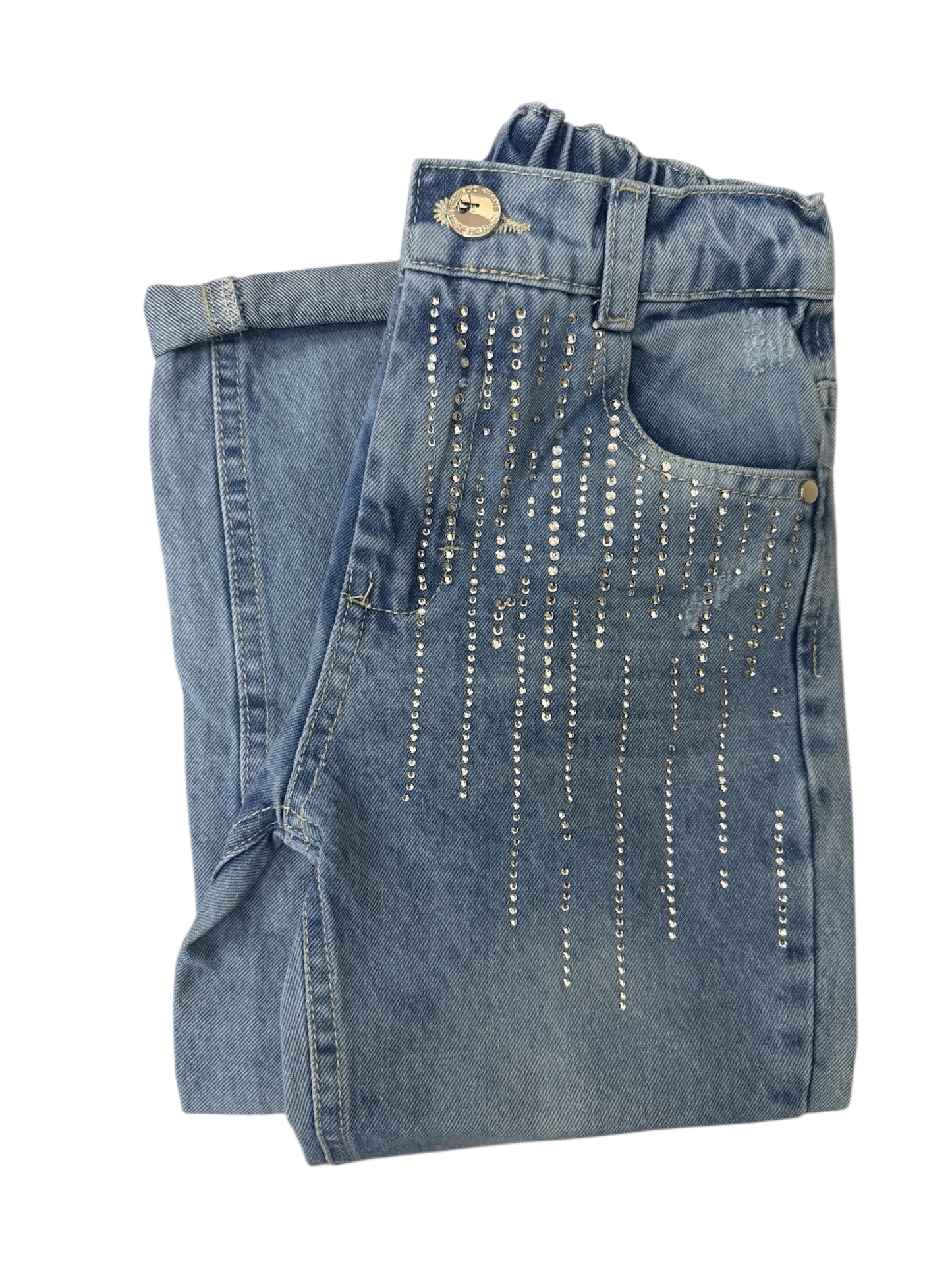 Rhinestone Mom Jeans