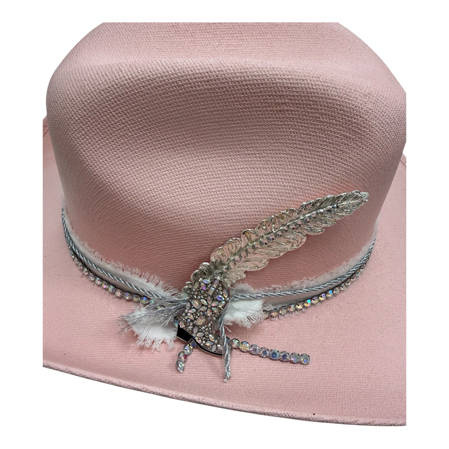 Sm Pink Rhinestone Boot Cowgirl Hat