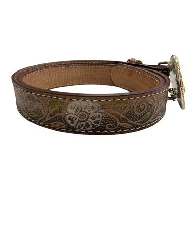 Flower Design/Horse Buckle Belt