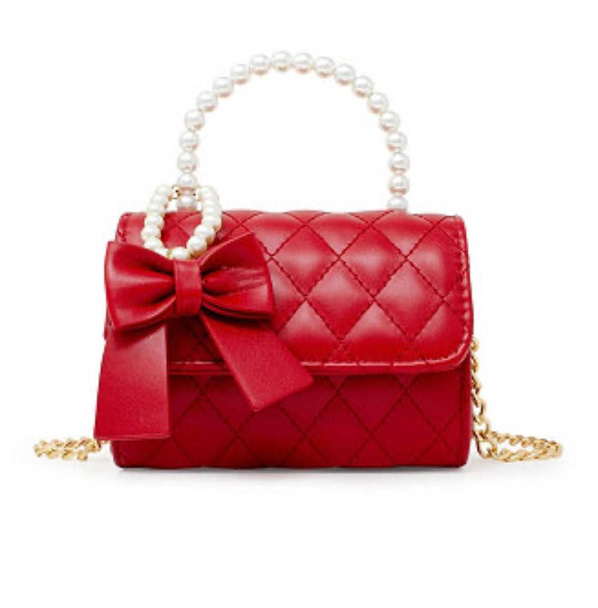 Red Bow Cross Body Bag