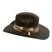 Sm-Brown Cowgirl Hat