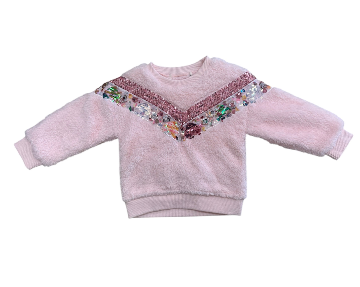 Pink Sequin Sweater