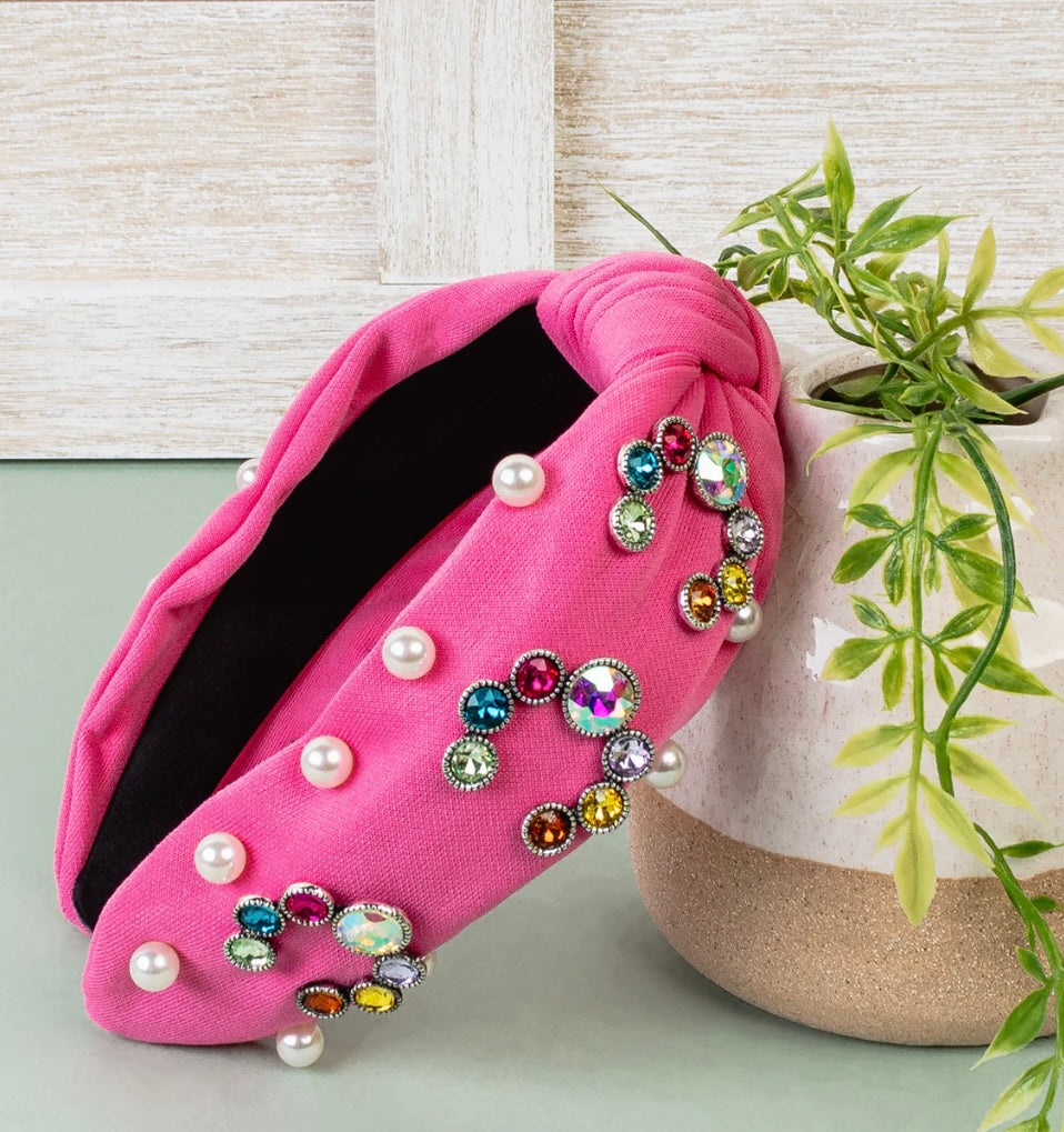 Pink Western Headband