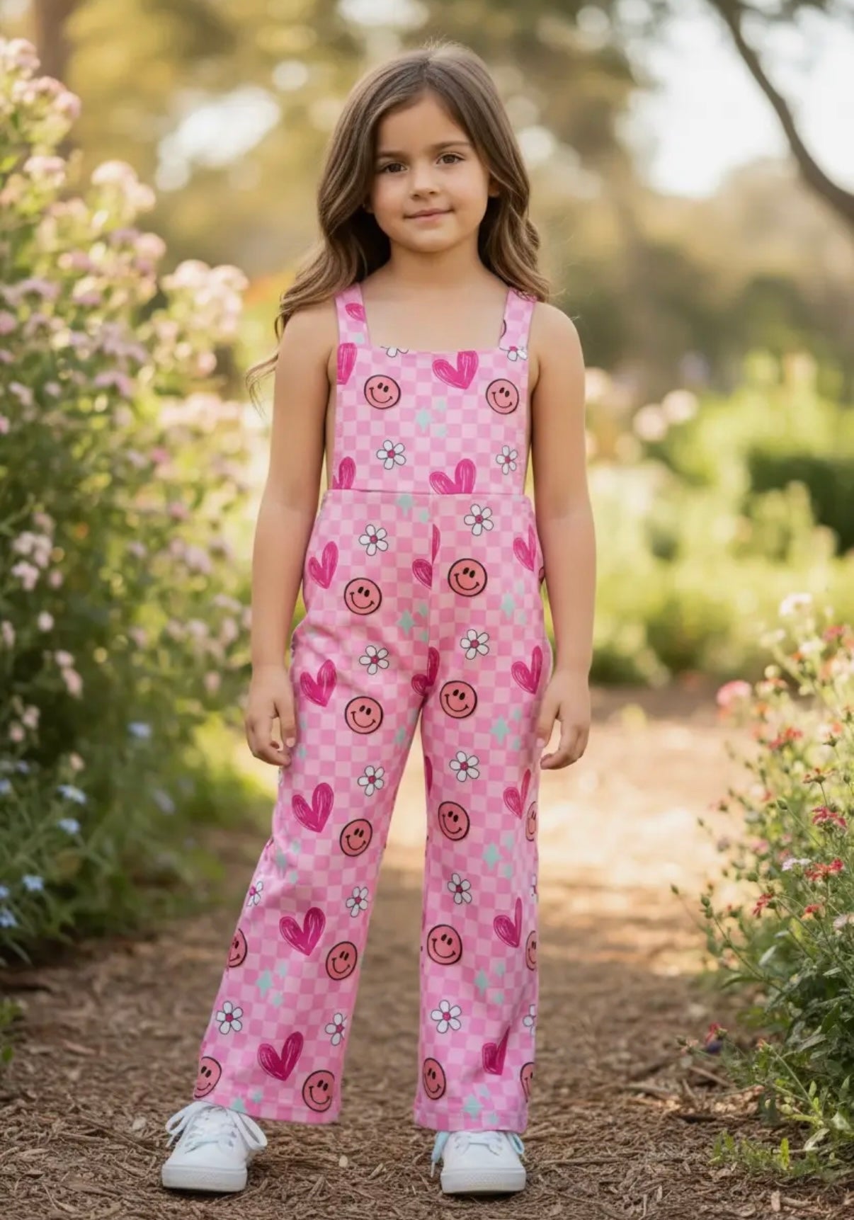 Smiley/ Hearts Romper