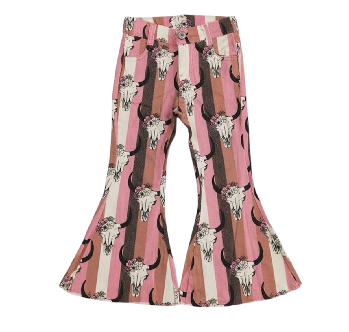 Cow Skull Bell Bottom