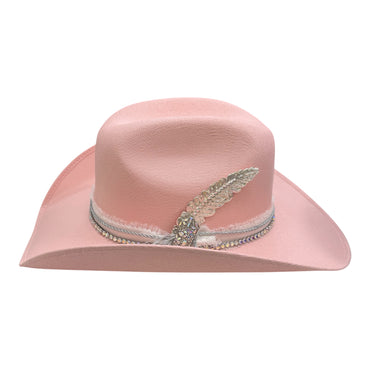 Sm Pink Rhinestone Boot Cowgirl Hat