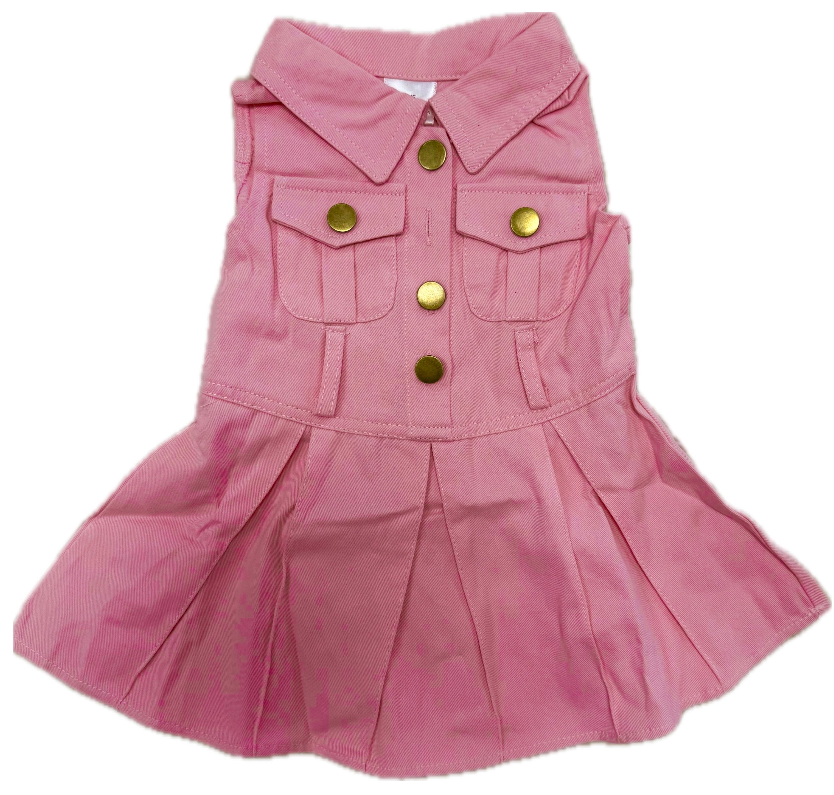 Pink Jean Dress