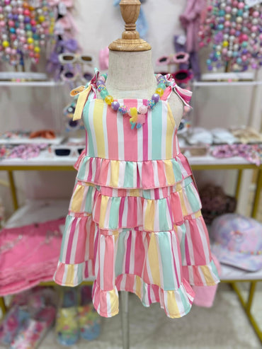 Pastel Striped Dress