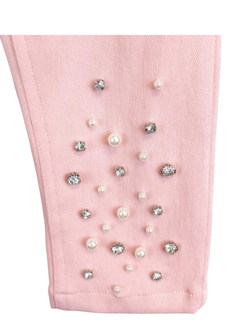 Pink Embellished Pants