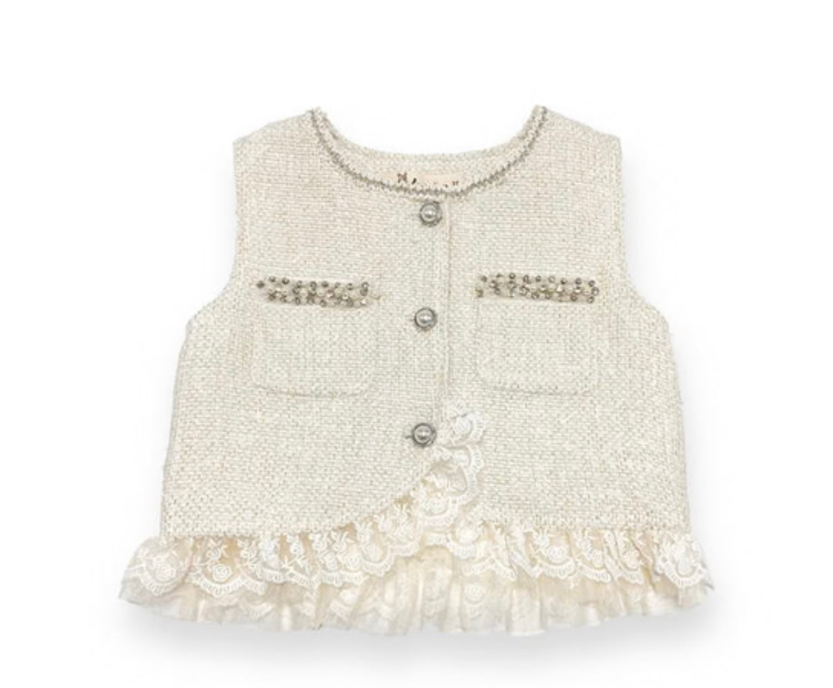 Embellished Tweed Set