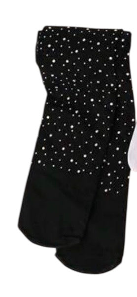 Black Rhinestone Tights