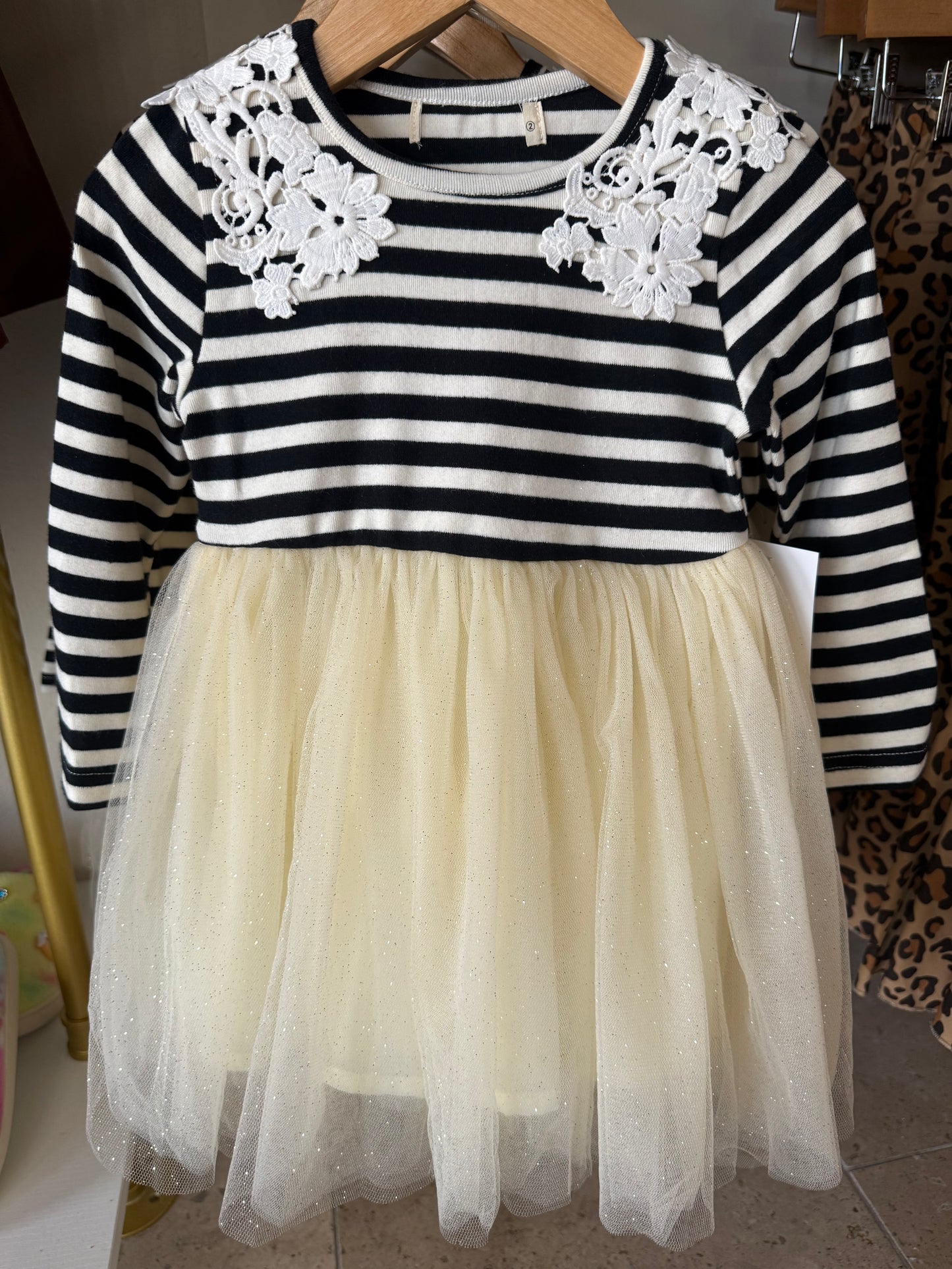 Stripe Tulle Dress
