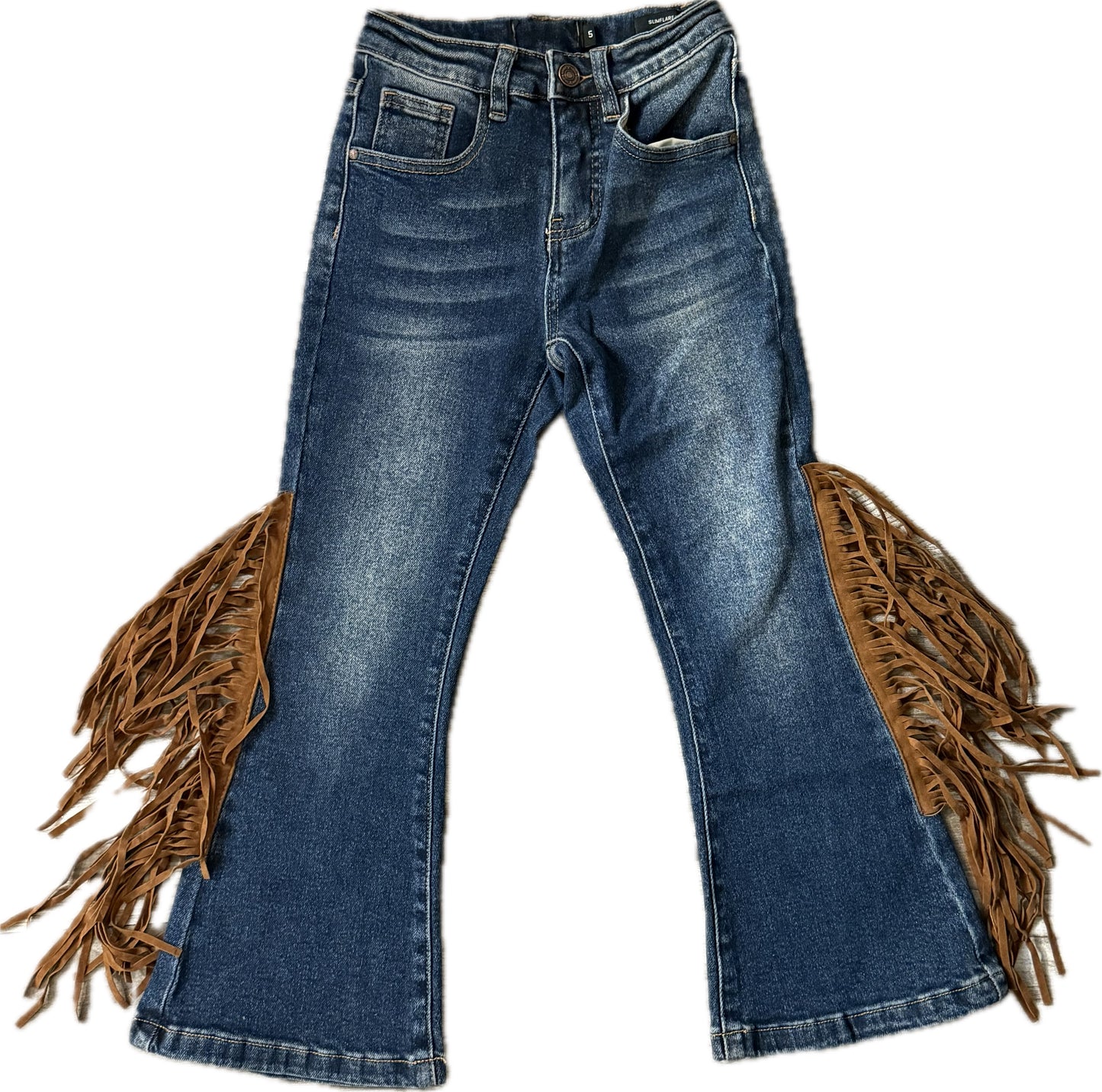 Fringe Slim Flare Jeans