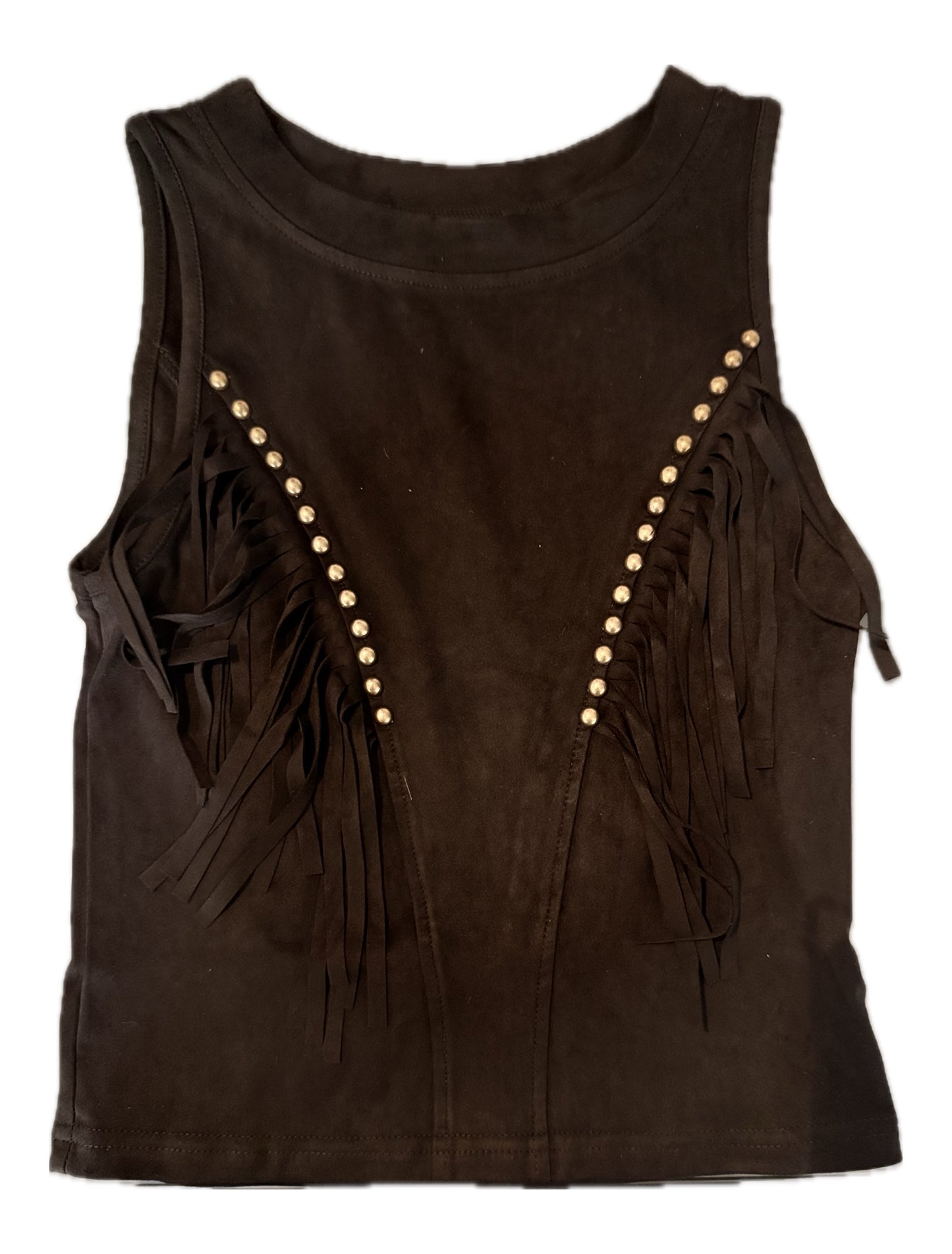 Black Fringe Top