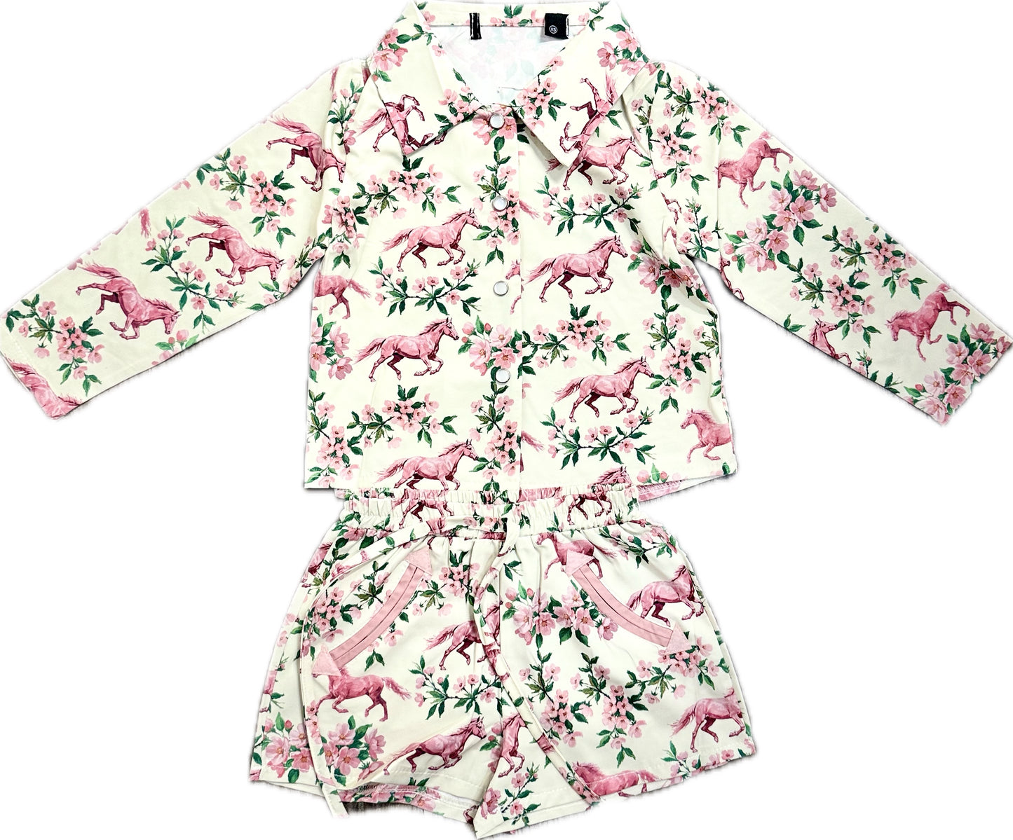 Floral Horse 2 Piece Set